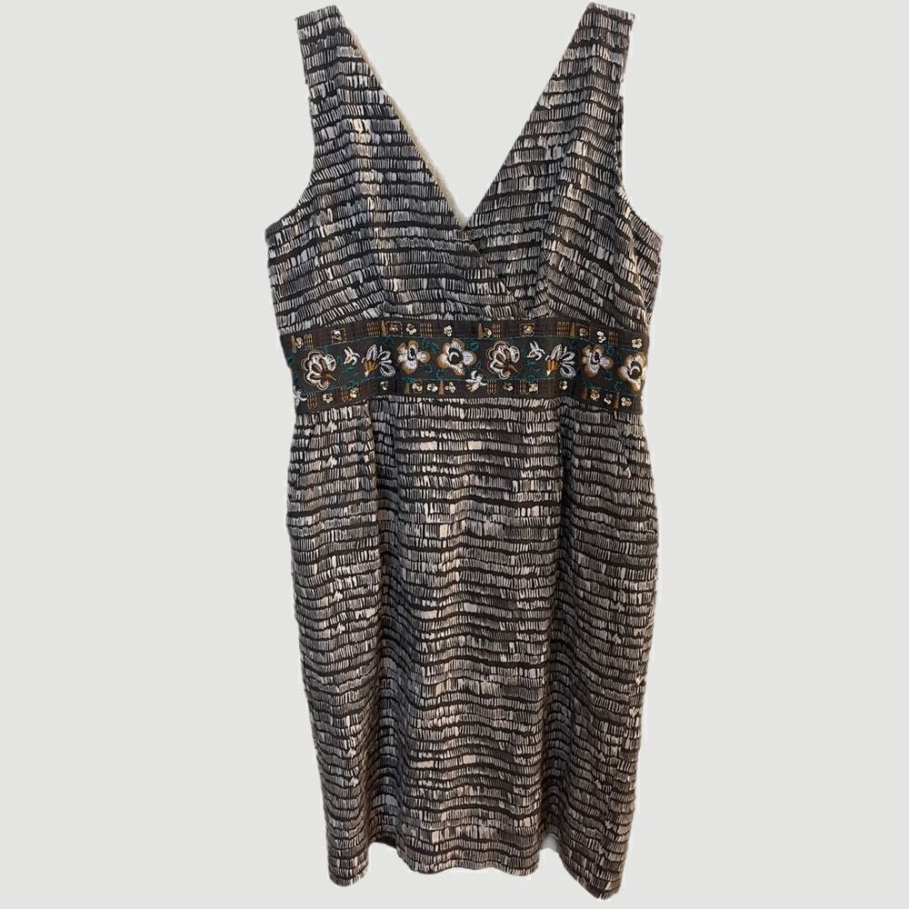 Positive Attitude Womens Dress Size 14 Linen Bland